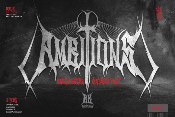 Ambitions: The Heavy Metal Display Font for Bold Web Design