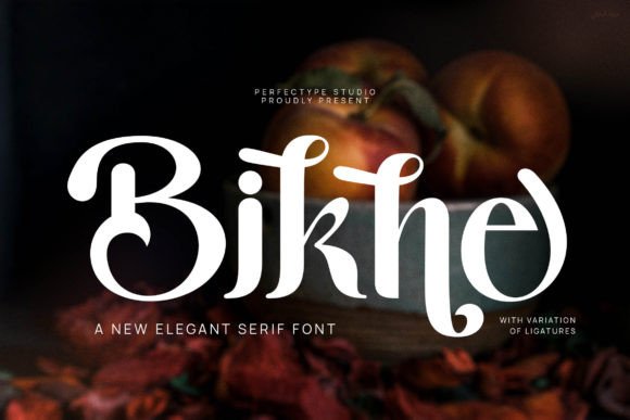 Bikne: An Elegant Serif Display Font for Luxury Branding