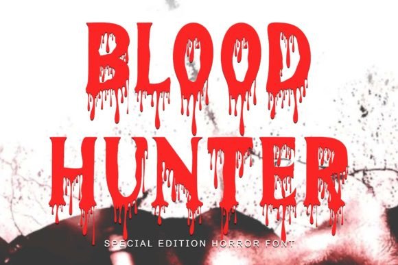 Blood Hunter: A Premium Display Font for Dark Web Experiences