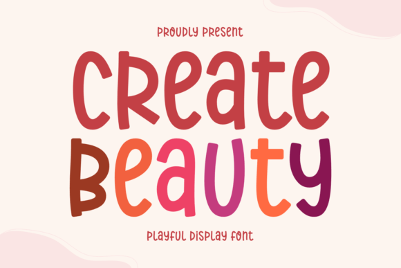 Create Beauty: The Playful Typeface That Elevates Your Brand Identity