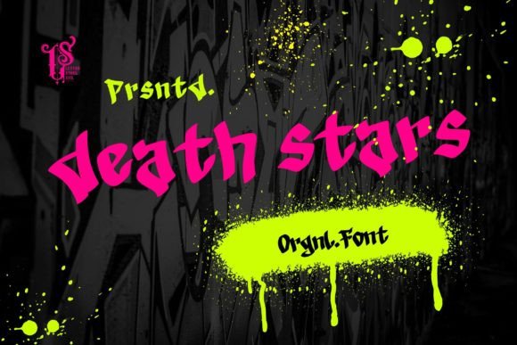 Death Stars: The Bold Display Font for Edgy Campaign Visuals