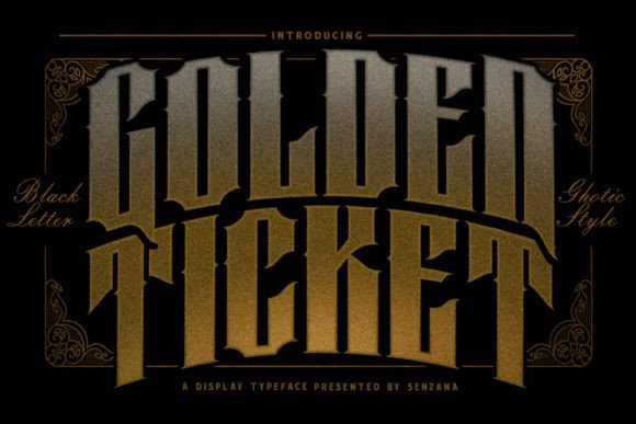 Golden Ticket: The Bold Display Typeface for Modern Web Design