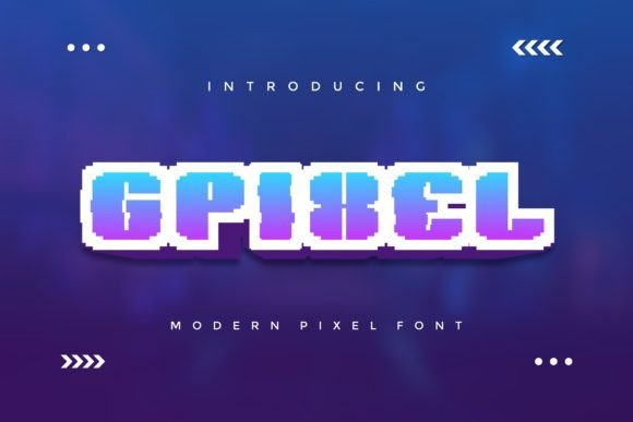 Gpixel: A Bold Display Typeface for Modern Web Design