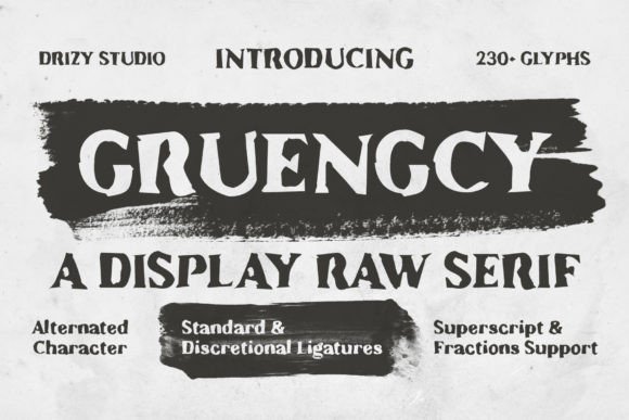 Gruengcy: The Perfect Display Font for Handmade Crafts