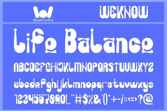 Life Balance: The Whimsical Typeface for Playful Editorial Design