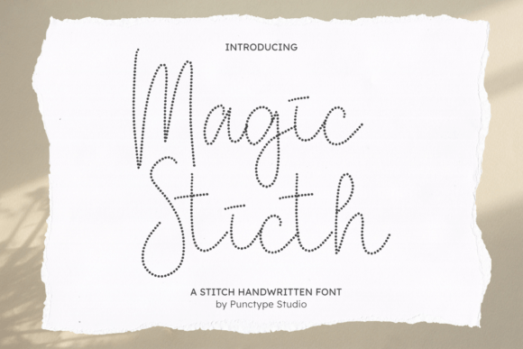 Magic Stitch: A Quirky Display Typeface for Handmade Brands