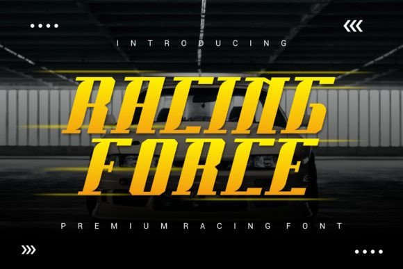 Racing Force: The Modern Typeface for Bold Editorial Design