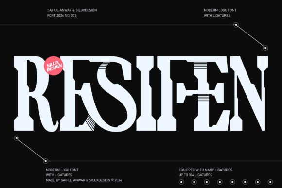 Resifen: The Modern Display Font Elevating Digital Brand Identity