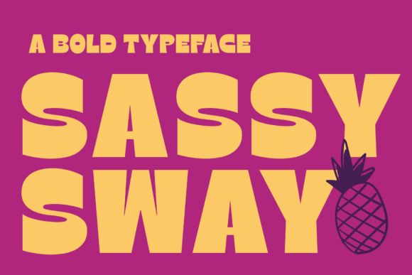 Sassy Sway: The Bold Typeface That Transforms Editorial Design