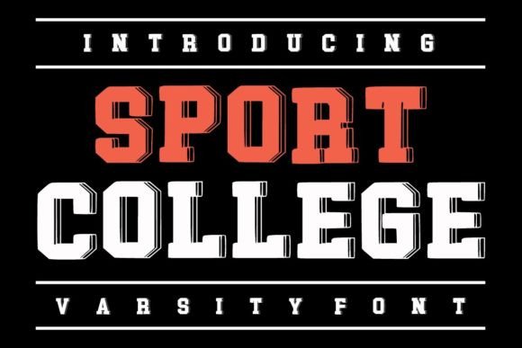 Sport College: The Bold Typeface for Modern Brand Identity