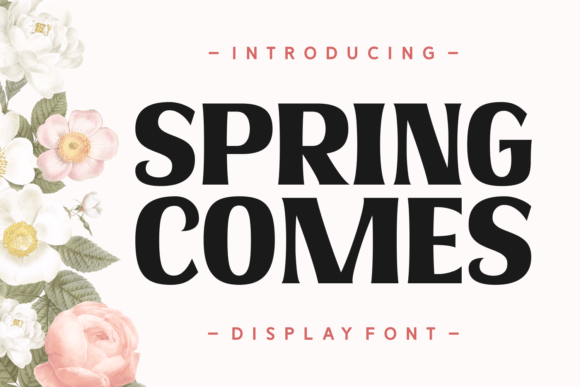 Spring Comes: The Premium Display Typeface for Modern Web Design