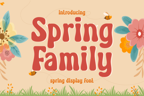 Spring Family: A Playful Typeface for Vibrant Editorial Design
