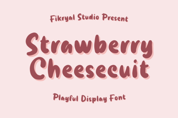 Strawberry Cheesecuit: A Playful Display Typeface for Modern Editorial Design