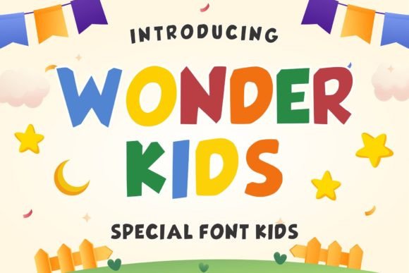 Wonder Kids: The Playful Display Typeface for Engaging Editorial Design
